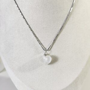Handmade Moonstone Heart Necklace